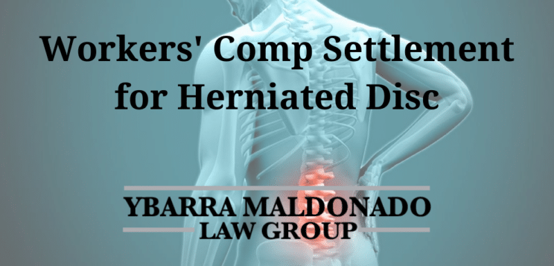workers comp settlement for herniated disc