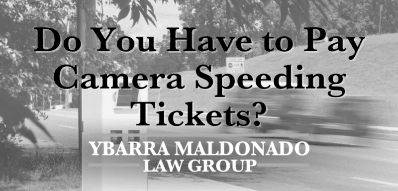 do you have to pay camera speeding tickets