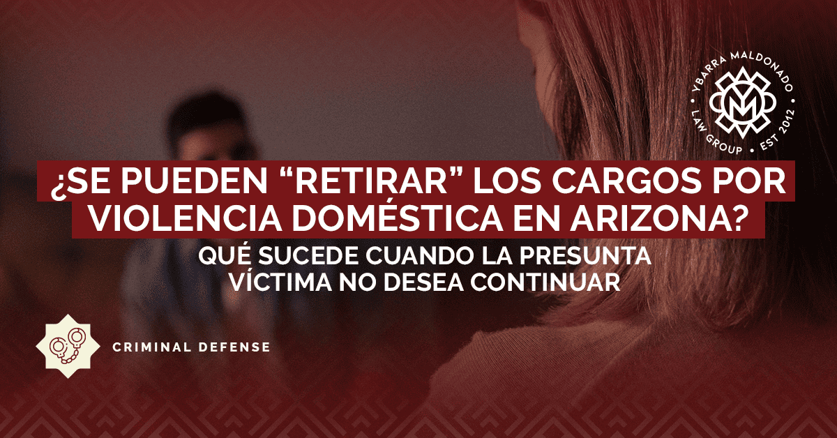 Abogado de defensa penal en Phoenix para casos de violencia doméstica.