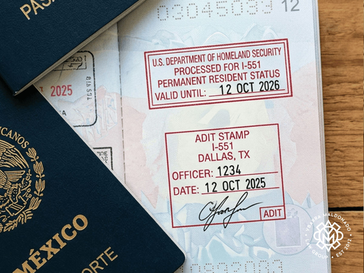 I-551 passport stamp