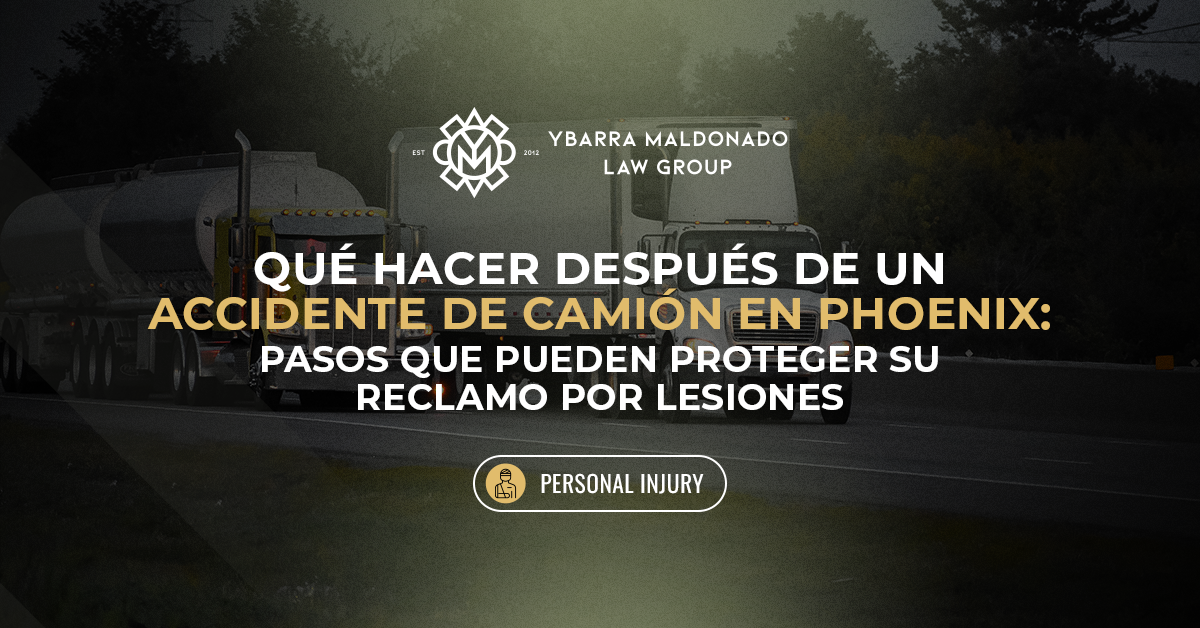 Qué hacer después de un accidente de camión en Phoenix (1)