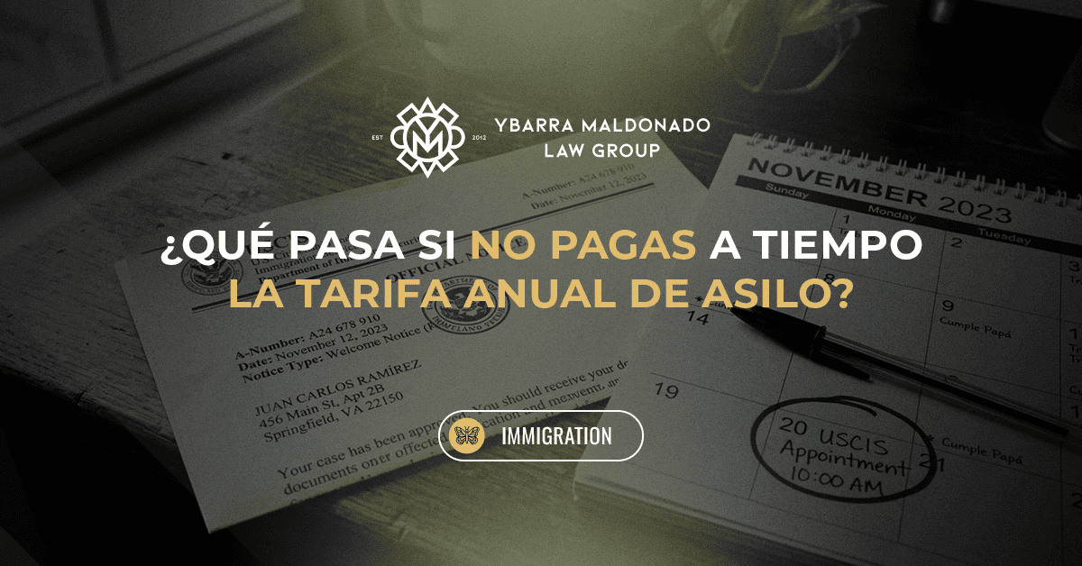 ¿Qué sucede si no paga la cuota anual de asilo a tiempo? (1)