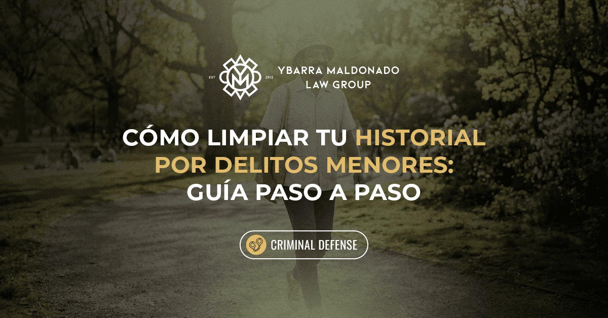 Explicación de cómo borrar sus antecedentes penales por delitos menores (1)