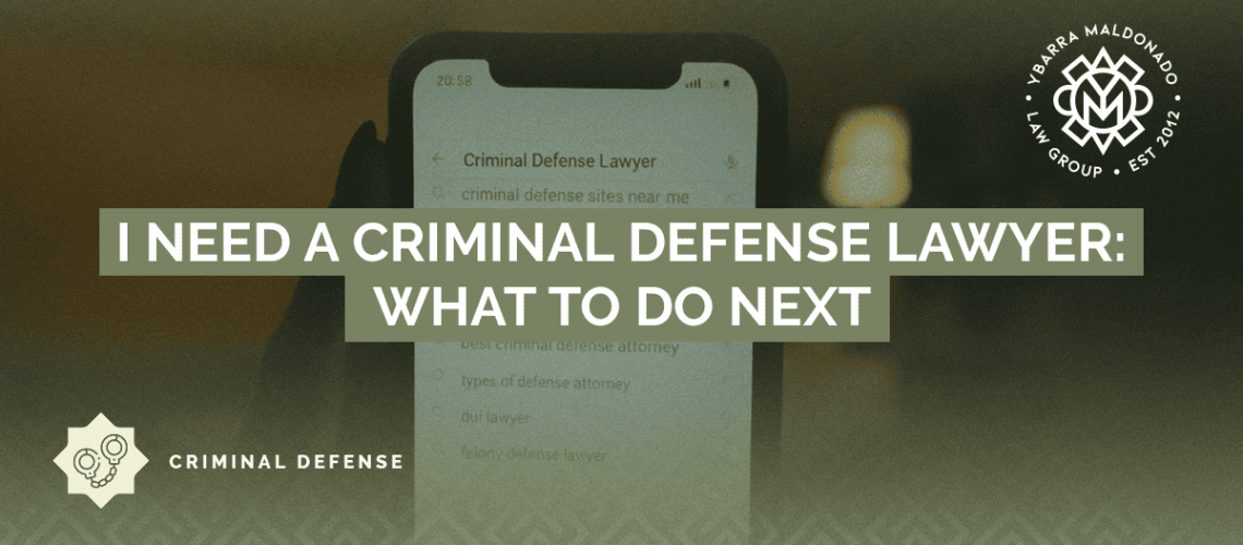 I Need a Criminal Defense Lawyer - arizona