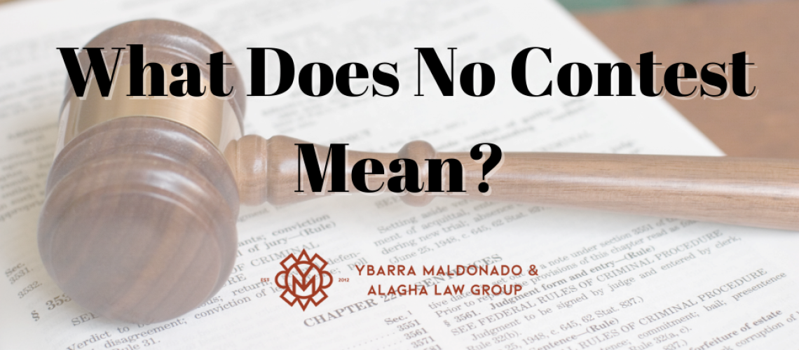 what does no contest mean