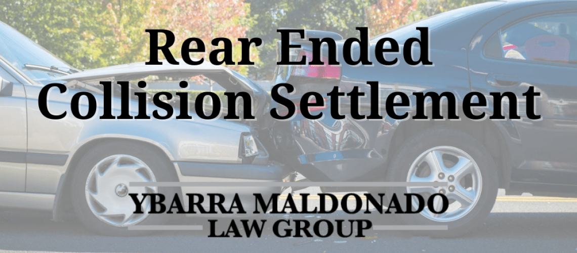 rear ended collision settlement