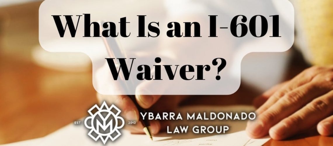 ¿Qué es una exención i-601?